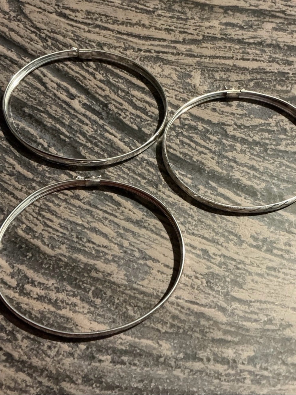 Sterling Silver Bangle Set - Picture 4 of 10
